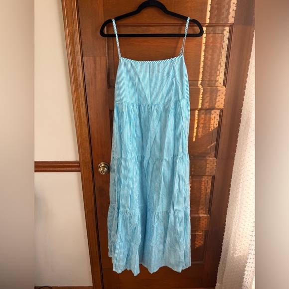 Piombo Dresses & Skirts - Women’s Piombo Striped Cotton Maxi Dress